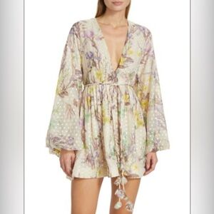 Alexis Floral Embroidered Behati-Dress Sz  XS